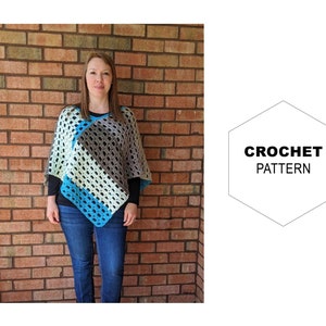 The Arches PonchoCrochet PonchoPoncho PatternDIY PonchoCrochet Poncho WomenEasy Crochet PonchoPDF Instant DownloadBeginner Crochet image 1