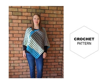 The Arches Poncho|Crochet Poncho|Poncho Pattern|DIY Poncho|Crochet Poncho Women|Easy Crochet Poncho|PDF Instant Download|Beginner Crochet