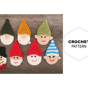 Urlaub Geschenk Kartenhalter Muster|Häkelmuster|Häkeln Weihnachtsgeschenkkarte|DIY häkeln|Santa Ornament|Elf Ornament|Schneemann Ornament