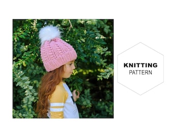 Knit Beanie Pattern|Slides and Ladders Beanie|Knitting Pattern|Knit Hat Pattern|DIY Knit Beanie|Beanie Tutorial|Beginner Beanie Pattern
