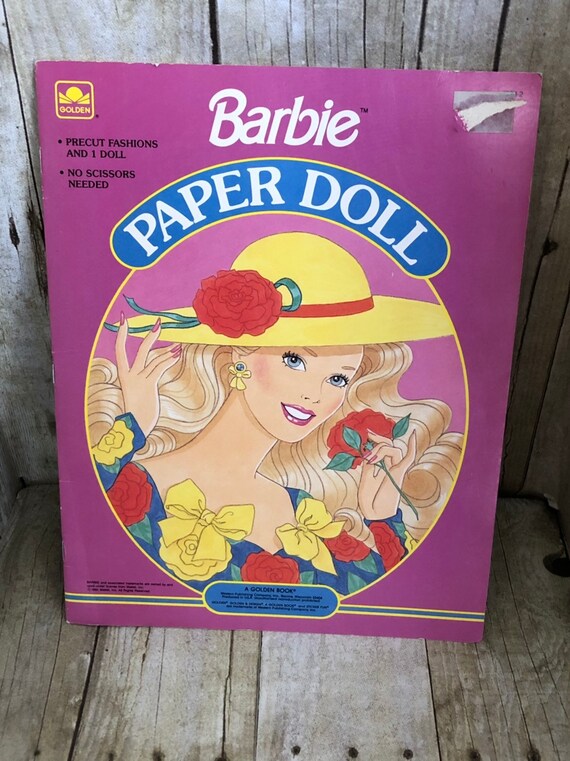 barbie paper doll book