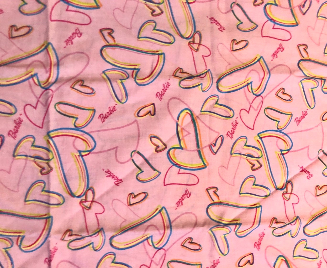 barbie logo fabric