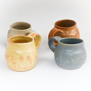 Handmade Mug - Ceramic Coffee Cup - Rustic Pottery - Modern Drinkware