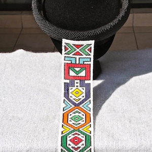 African Ndebele Beaded Necklace - NECK RING - Black