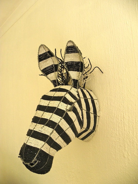 Telephone Wire Trophy Head, Wild Animal Wire Wall Decor, Telephone wire