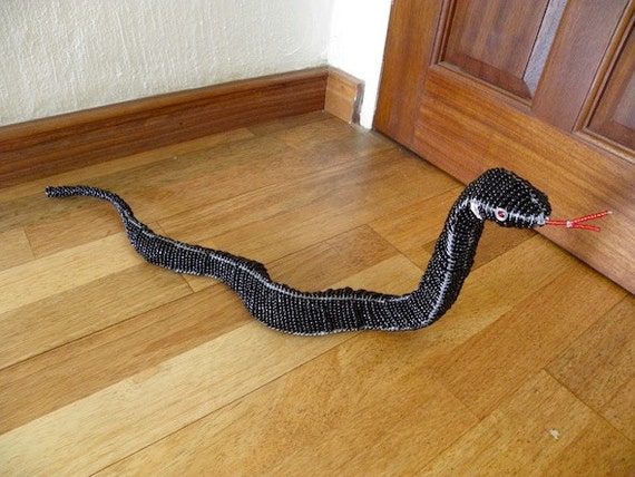 African Beaded Wire Animal Sculpture SNAKE Black Mamba - Etsy UK African Beaded Wire Animal Sculpture SNAKE Black Mamba - Etsy UK