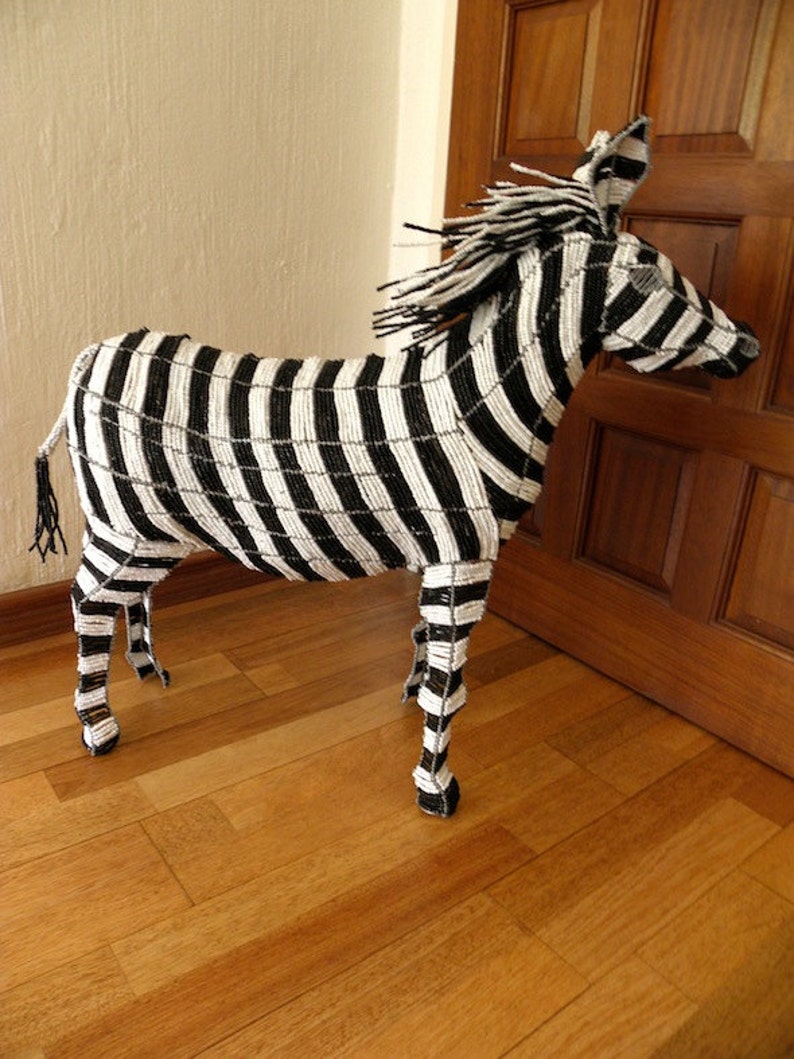 fat zebra statue