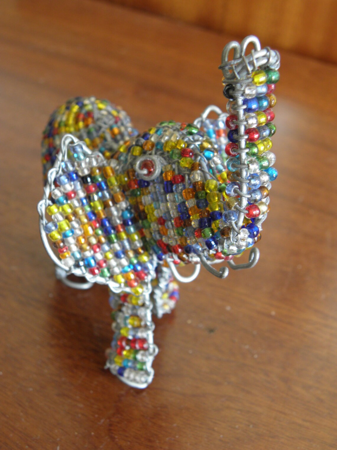 African Beaded Wire Animal Sculpture ELEPHANT SMALL | Etsy