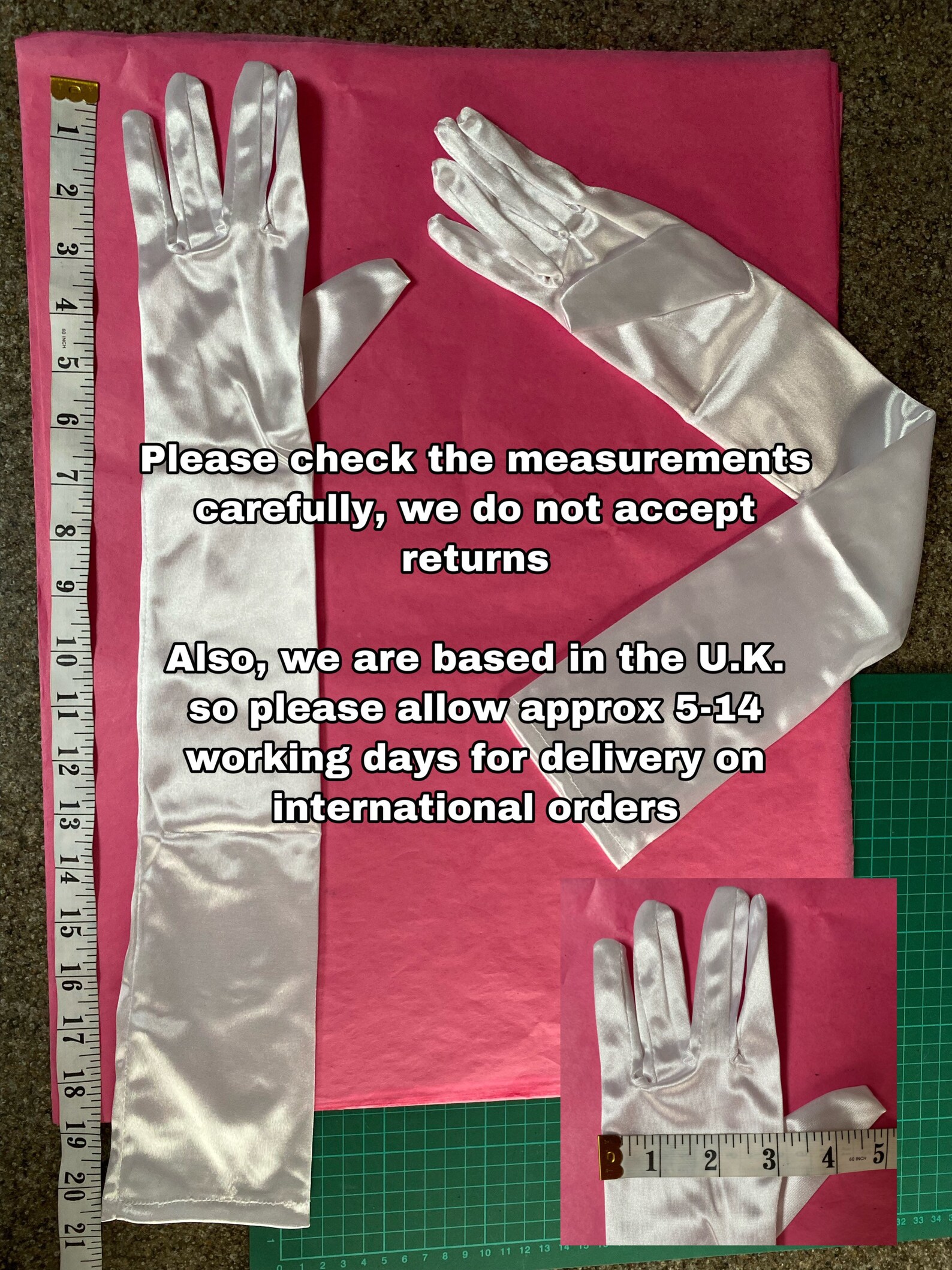 HOT PINK Gloves Extra Long Opera Length Elbow Shiny Satin Etsy