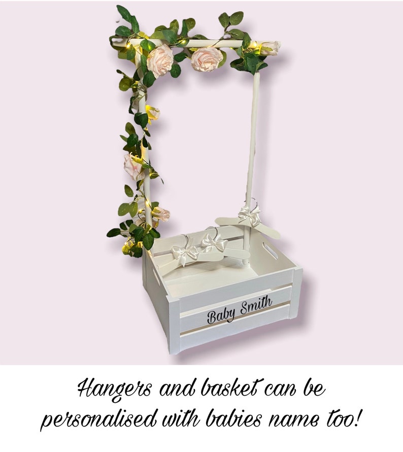 CUSTOM Baby Shower Gift Baby Clothing Rail Basket Hamper Etsy