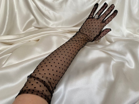 Wedding best sale gloves black
