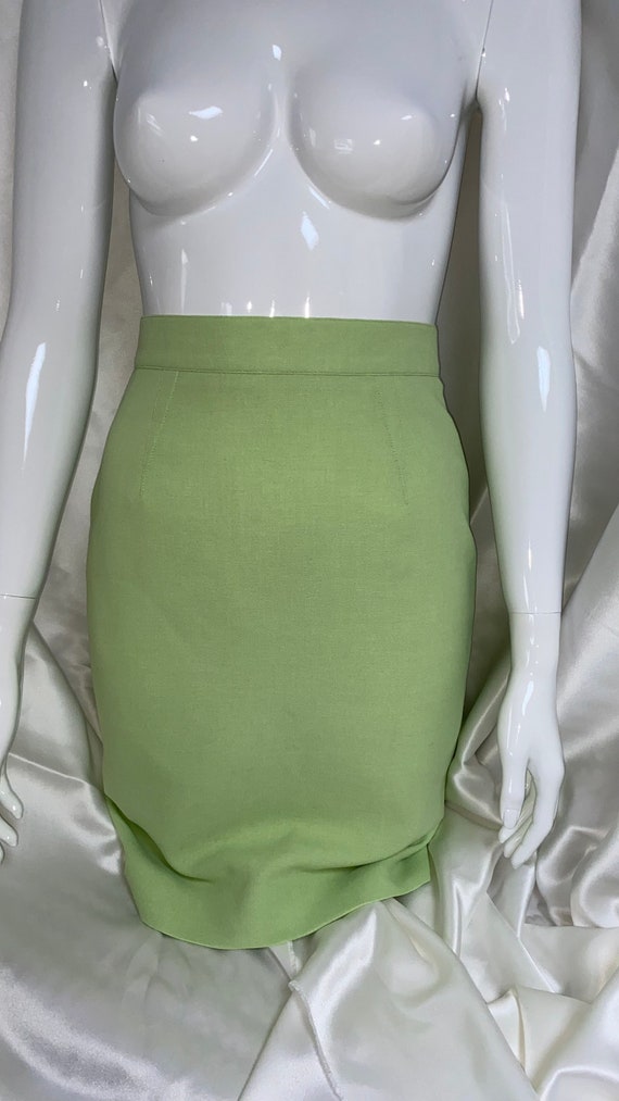 VINTAGE Mugler suit by Thierry Mugler, lime light… - image 6