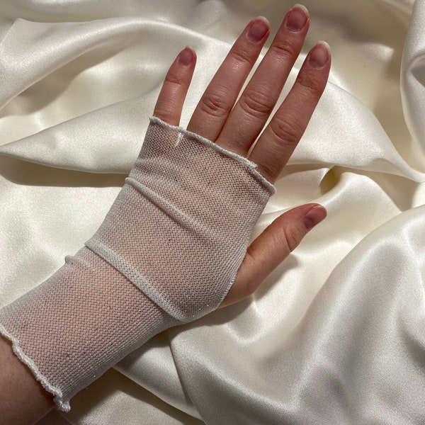 Sheer Arm Cover With Thumb Hole Etsy