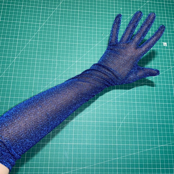 Navy Blue Gloves Etsy