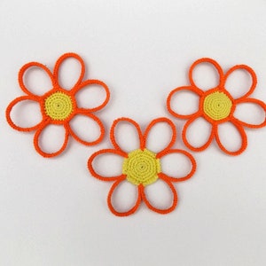 CROCHET PATTERN Daisy Flower Coasters for Home Decor
