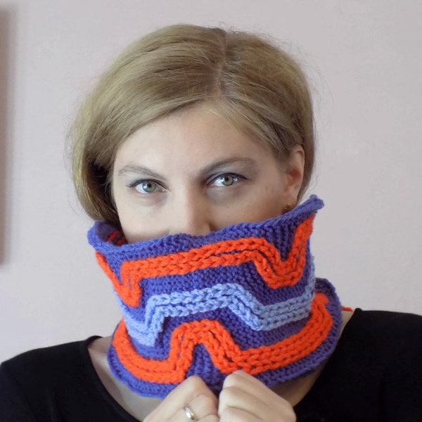 TUTORIEL DE TRICOT Snood Tricoté Accessoire pour Femmes ou Hommes