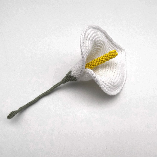 TUTORIEL DE CROCHET Fleur de Calla au Crochet pour la Déco ou Bouquets