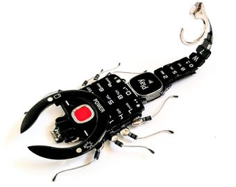 The Large Black Scorpion, Phone Bug by Julie Alice Chappell.