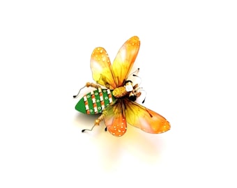 The Little Honey Bee, Circuit Board Insect by Julie Alice Chappell