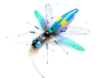 The Large Colourful Fly, Fantasy Insect by Julie Alice Chappell.