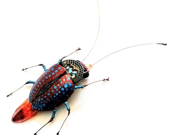 The Walkman Beetle, Fantasy Insect by Julie Alice Chappell.