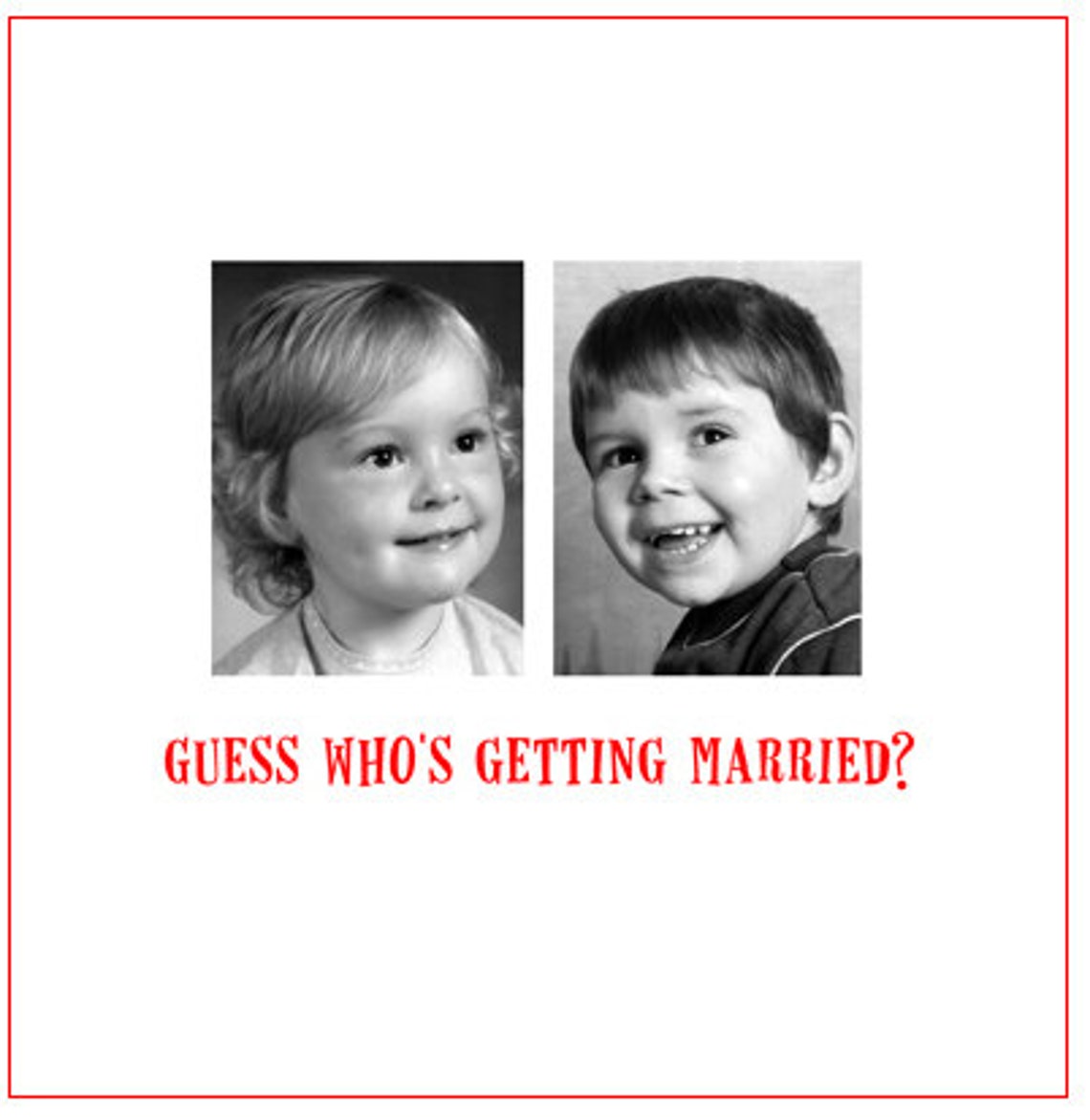 Guess Who's Getting Married Wedding Invitation - Etsy