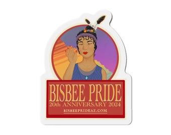 Bisbee Pride Art officiel 2024 Version 2 Aimants découpés