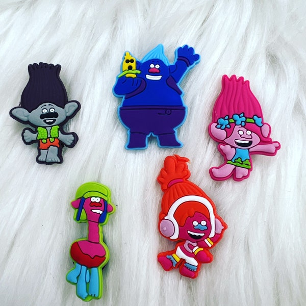 Trolls Croc Charms