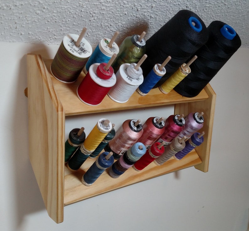 Thread Rack 30 Dowel 2 Shelf Etsy