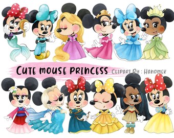 Minnie Mouse Princess Etsy