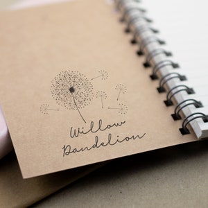 Großer Namens-Stempel Pusteblume Willow x Vorname und Nachname