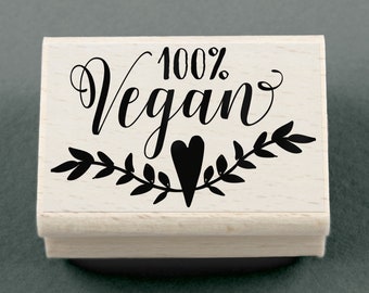 Stempel 100% Vegan 45 x 30 mm