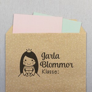 Kleiner Schul-Stempel Prinzessin 50 x 25 mm