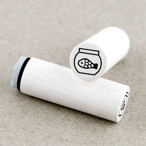Ministempel Goldfischglas