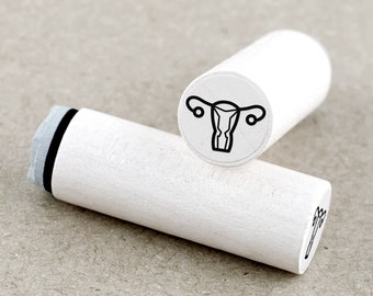 Mini Rubber Stamp Uterus