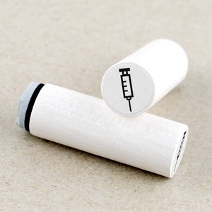 Ministempel Spritze