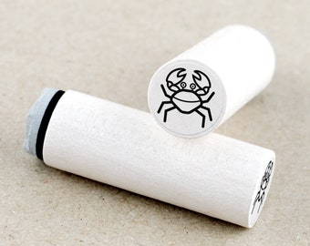 Mini Rubber Stamp Crab