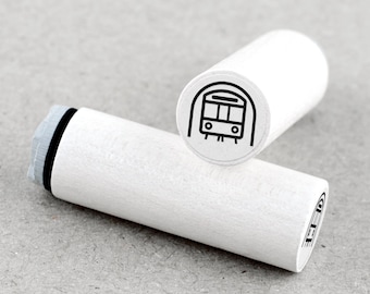 Mini Rubber Stamp Subway