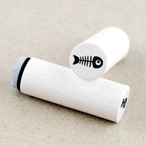 Ministempel Fischgerippe