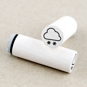 Mini Rubber Stamp Snow Cloud