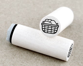 Mini Rubber Stamp Laundry Basket