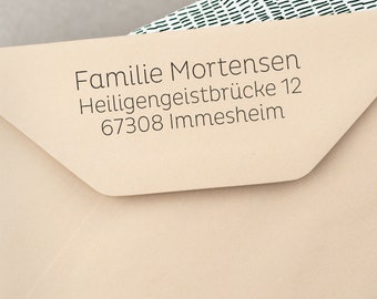 Text Stamp With Address In Different Sizes Design 16