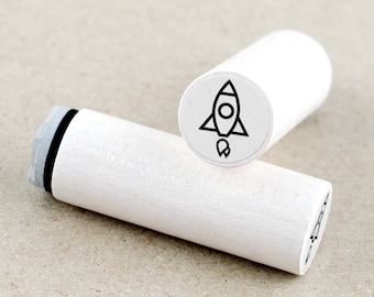 Mini Rubber Stamp Rocket