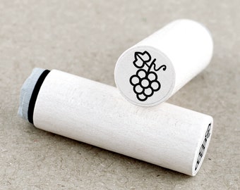 Mini Rubber Stamp Grapes