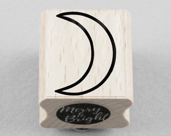 Rubber Stamp Moon 20 x 25 mm