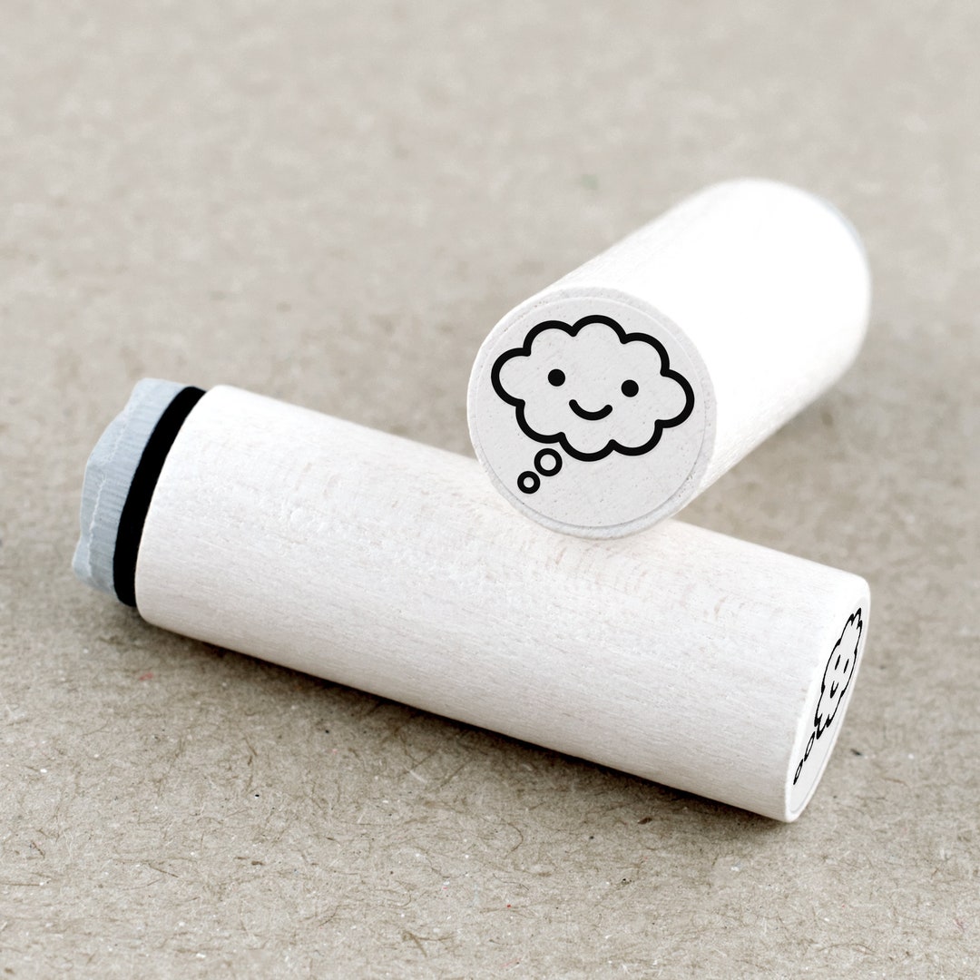Mini Rubber Stamp Thought Bubble - Etsy
