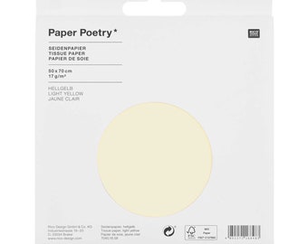 Tissue paper light yellow 5 pieces