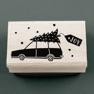 Stempel Weihnachtsbaum-Transport 55 x 30 mm