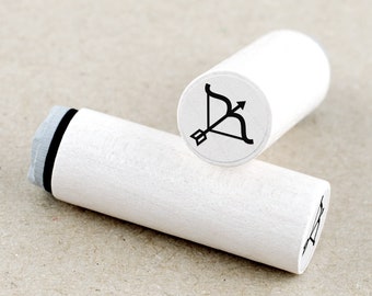 Mini Rubber Stamp Bow And Arrow