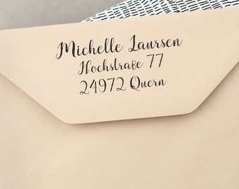 Text Stamp With Address In Different Sizes Design 25